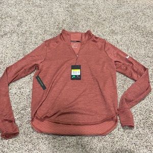 Wine Nike Lightweight Quarter Zip Jacket - Small